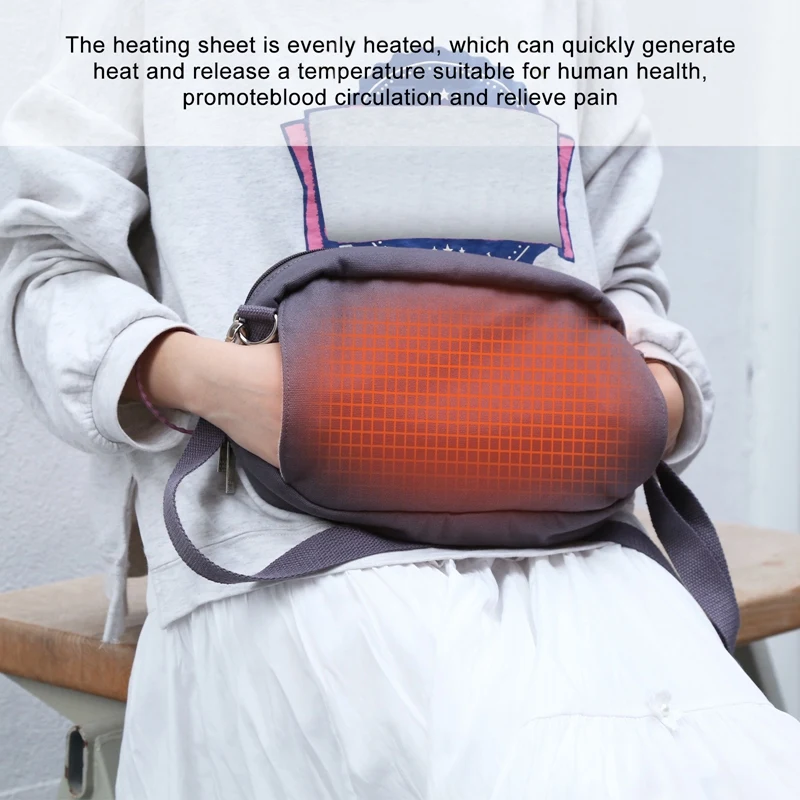 Hot Kf-Haweel Multifunction Hand Warmer Mini Storage Bag Canvas Material Tablet Phone Warmer Bag With Detachable Heating Plate