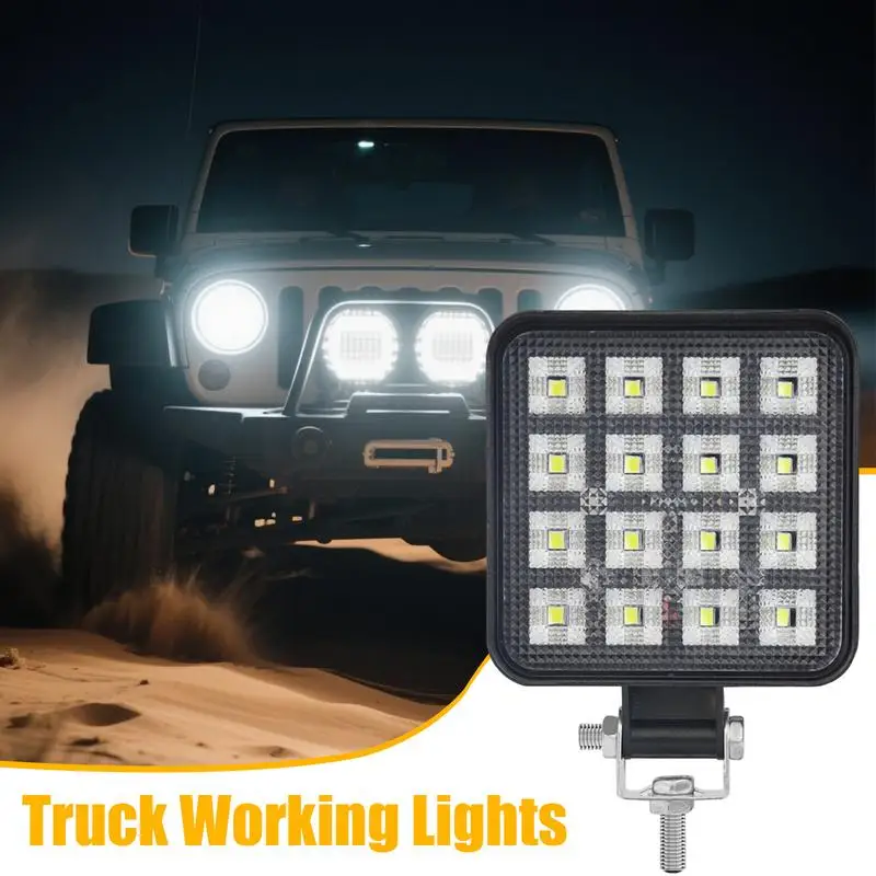 

Led Truck Lights Square Led Tractor Work Lights 11.6w Bright Floodlight Modification Lighting Ip65 Waterproof For Marine