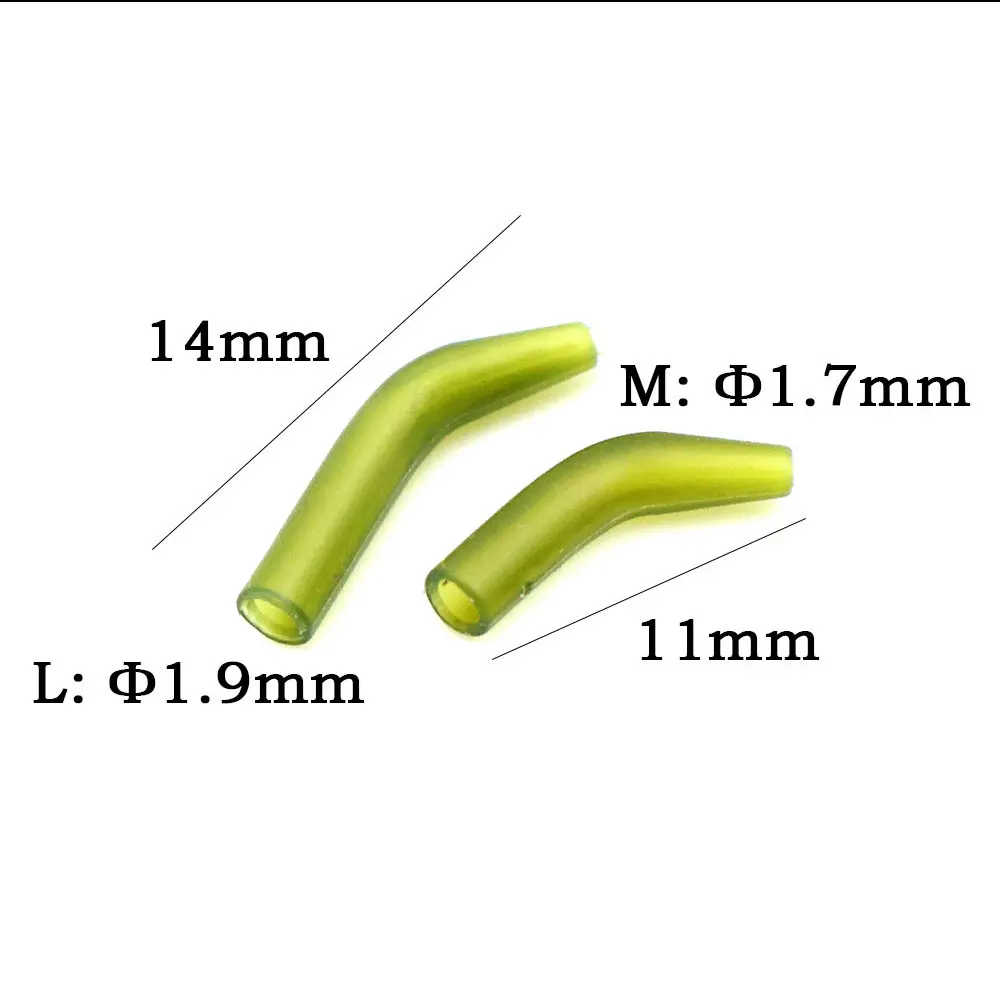20 Stück Karpfenangelhaken-Kicker, Hair Rig Terminal Tackle, Hooklink Aligner, D-Rig Angelzubehör für Method Feeder und Ronnie Rig – Detail 3