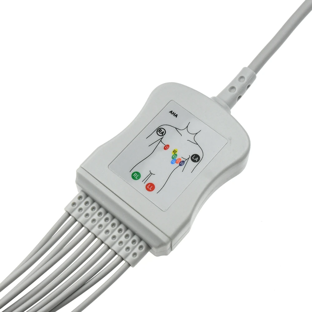 jednoczęściowy kabel EKG z 10 przewodami do KANZ ECG108, 110 bez rezystancji