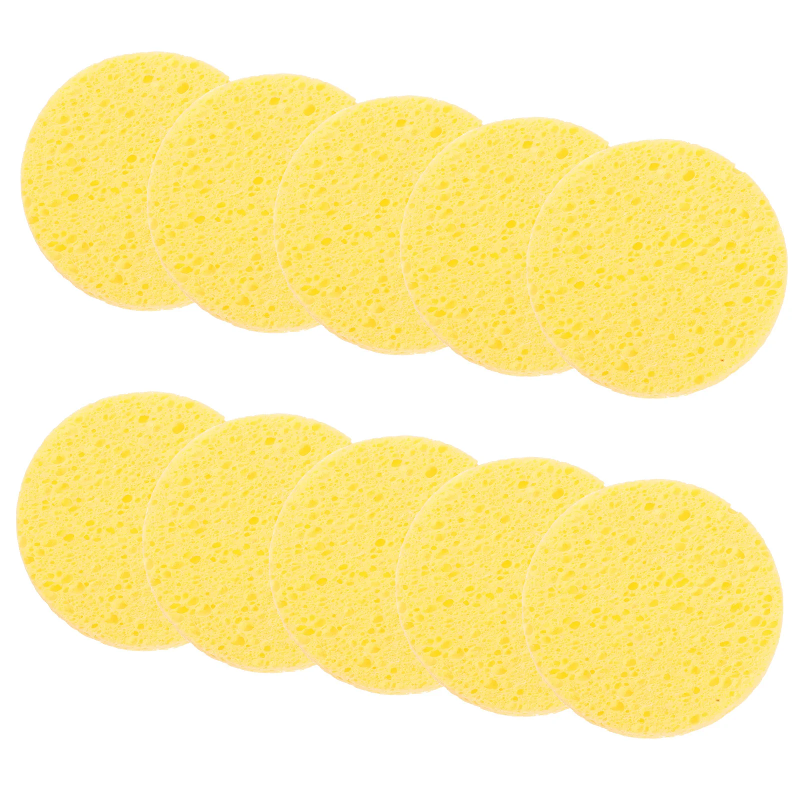 50 قطعة إسفنجة الوجه لب الخشب الطبيعي لينة السليلوز المضغوط للتنظيف العميق إزالة ماكياج العناية بالبشرة تنظيف الوجه الإسفنج #6