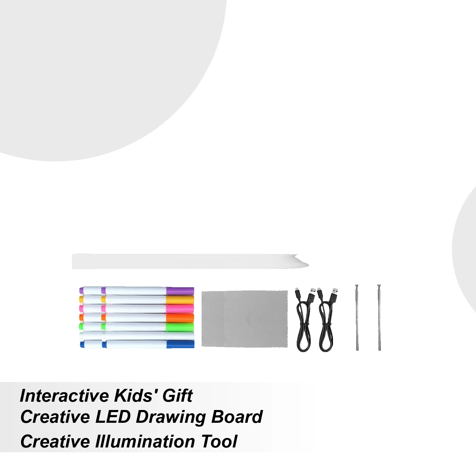 Tablica do rysowania dla dzieci z podświetleniem, 7 kolorów, suchościeralna, sterowana dotykowo, zabawki do malowania, tablica LED dla dzieci, lampka nocna do domu i biura.