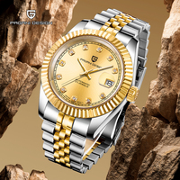 PAGANI DESIGN Gold Men's Watches Mechanical Watch For Man Automatic Wristwatches Stainless Steel Waterproof AR Sapphire Mirror