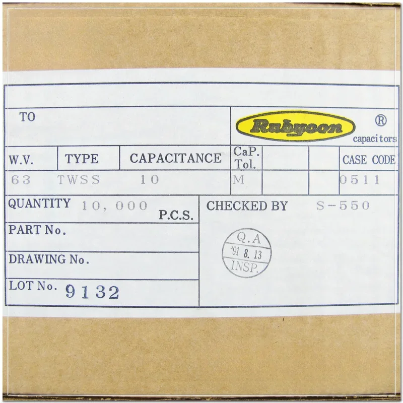 10pcs/100pcs Rubycon old models blue TWSS 10uF/63V10uF Audio capacitor 5x11mm