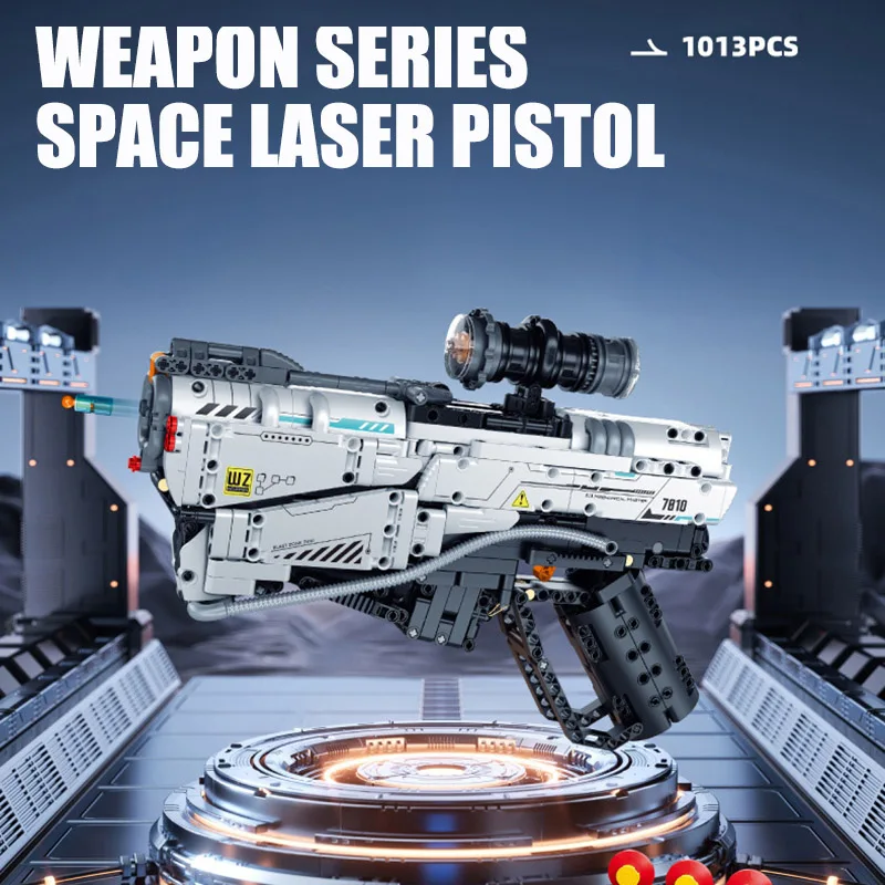 العسكرية لتقوم بها بنفسك مسدس الفضاء سلاح اللبنات الطوب مجموعة MOC المستقبل اليد بندقية التجمع أطقم منمذجة لعب للأطفال الأولاد الهدايا