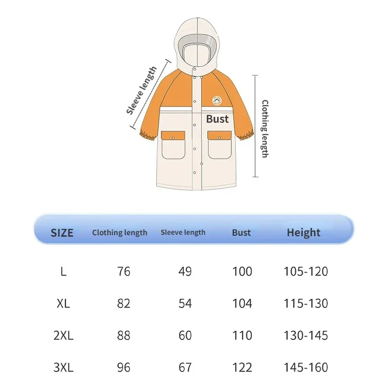 Dziecięcy płaszcz przeciwdeszczowy Dziecięcy płaszcz przeciwdeszczowy w stylu college\'u Przedszkole Szkoła podstawowa Pełne ciało Wodoodporny