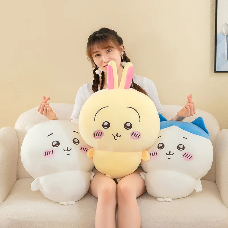 50cm Usagi Doll Chiikawa Cartoon Plush Toy Hachiware Plush Doll High Quality Oversized Pillow Girl Birthday Gift Super Cute