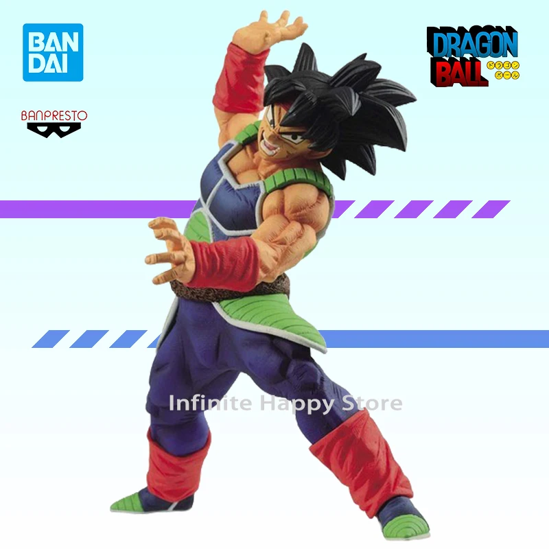 Original Genuine In Stock Bandai Banpresto Anime Dragon Ball Super Burdock Saiyan Figure Model Decoration Ornament Collectible