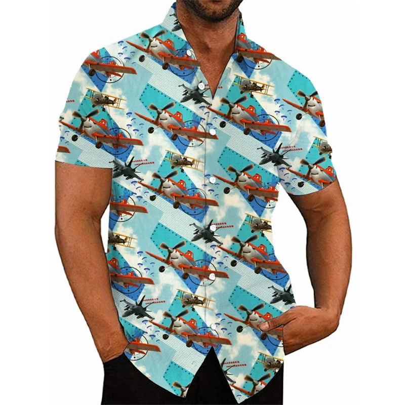 

Мужская гавайская рубашка с графическим принтом для пляжной вечеринки, градиентная расцветка, 3D-печать, летняя свободная рубашка-алоха с отложным воротником, короткий рукав