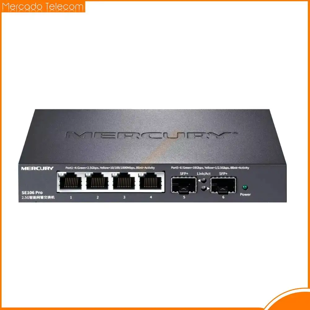 commutateur-de-gestion-de-reseau-intelligent-mercury-se106-pro-25g-25g-10g-port-optique-sfp-10g-plug-and-play