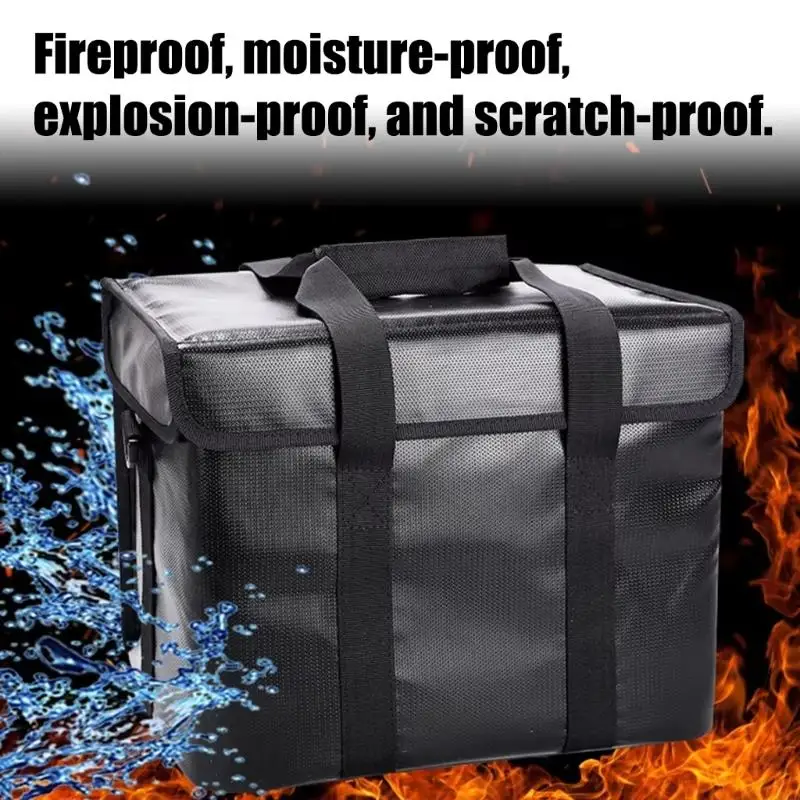 Draagbare energie draagtas met handvat verwijderbare schouderriem brandbestendige zware krachtcentrale draagtas