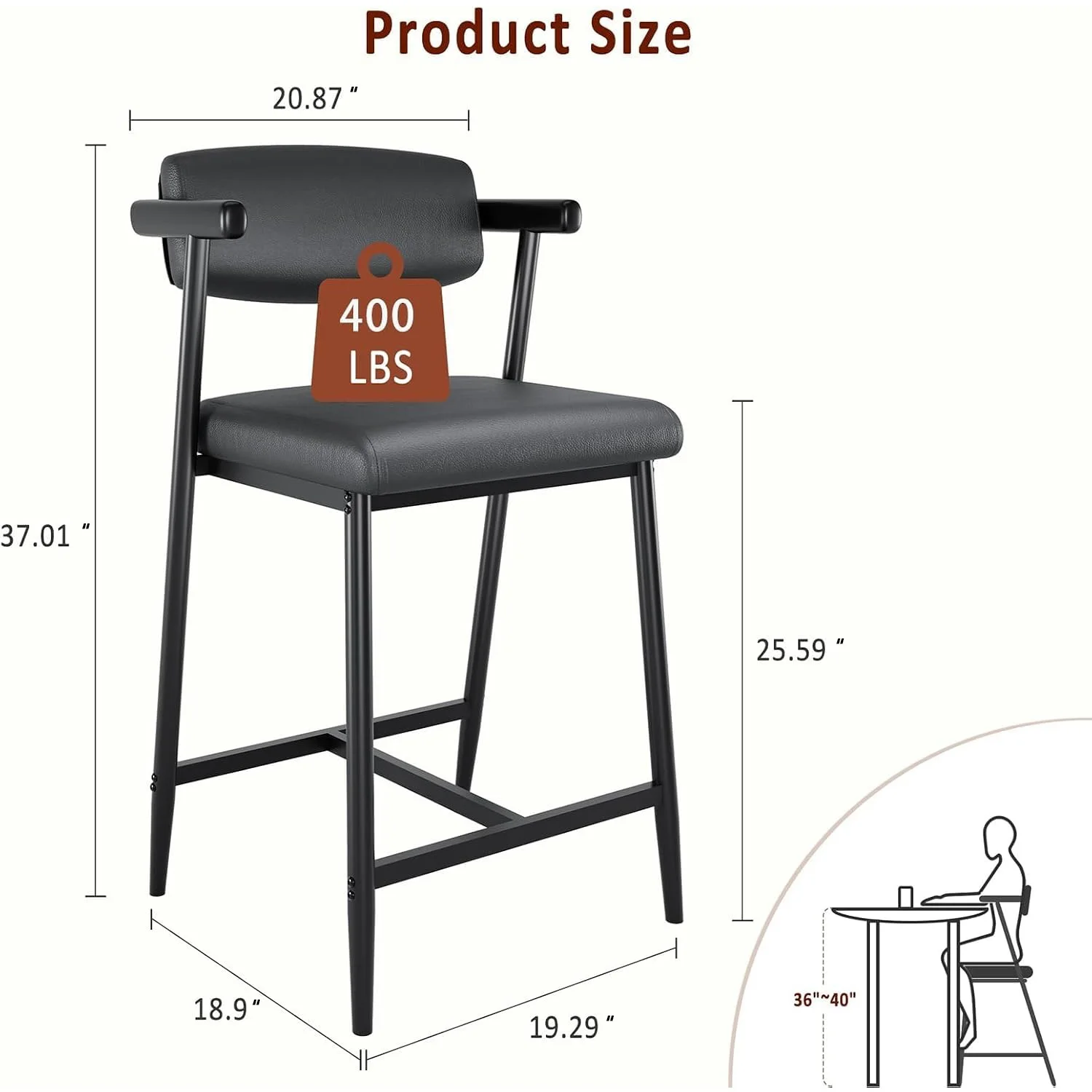 Thumbnail 2 - #11 Best Rated Adjustable Bar Stools to Buy in 2026
