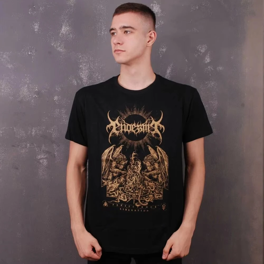 Endezzma  Persistence Liberation T-Shirt Double Printing Hip Hop Short Sleeve T-Shirt Front Back Casual Street T-Shirt Unisex