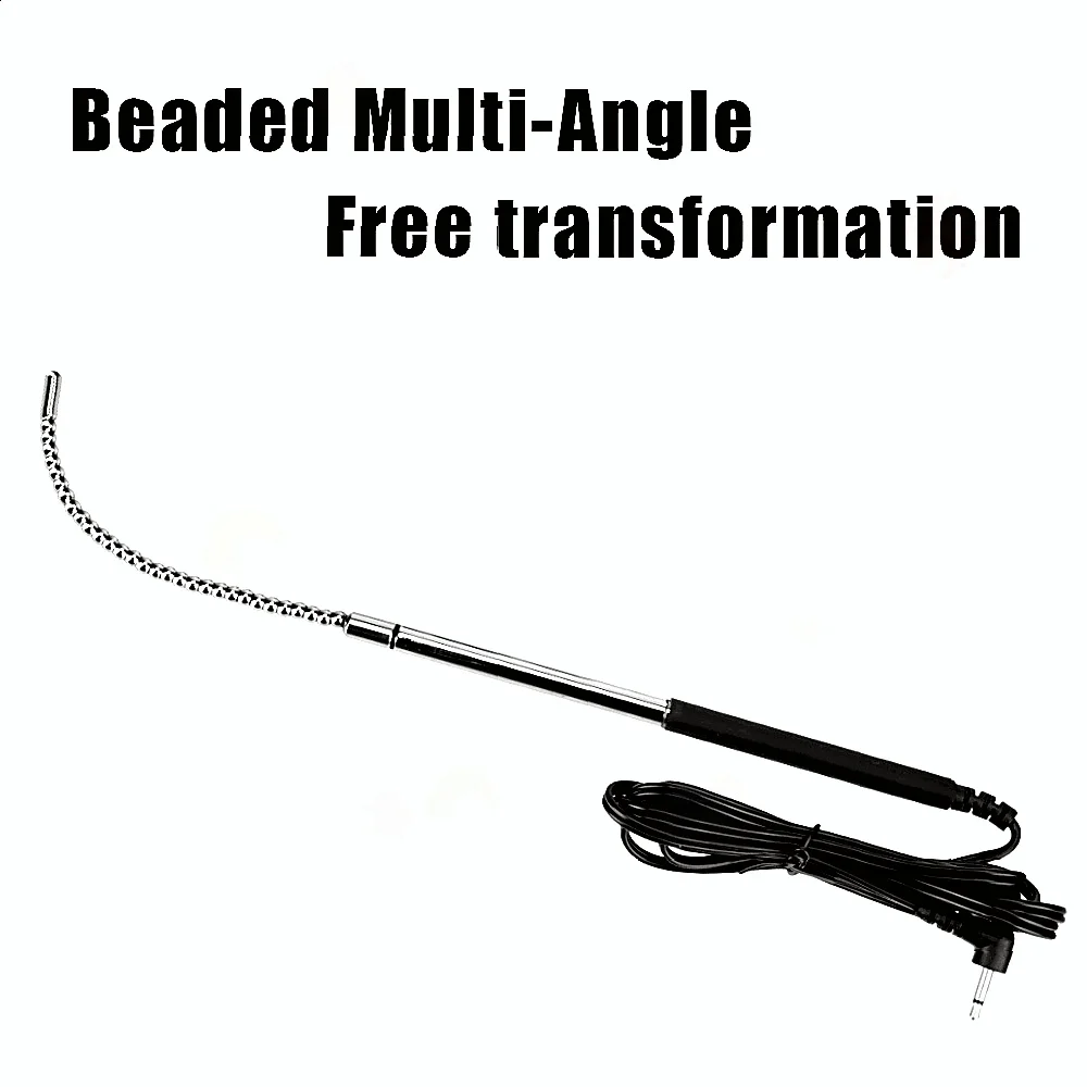 صدمة كهربائية معدنية ثنائية - الطنانة القطبية موسع مجرى البول الأجرام المقاوم للصدأ مجرى البول القضيب إدراج عنصر الجنس عاطفي للذكور #3