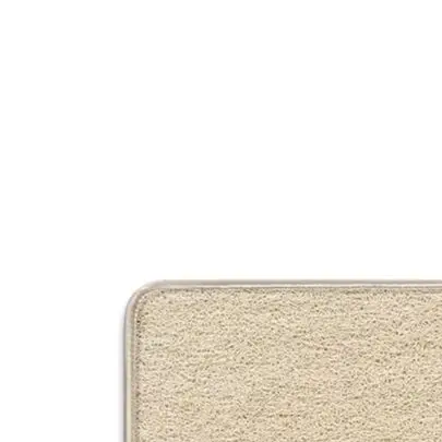 Soft Loofah Bath Mat Non Slip for Shower Floor with Efficient Drainage and Sturdy Edging 60x40cm Beige or Gray