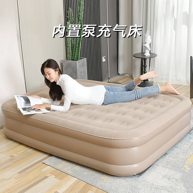 

Internet celebrity flocking inflatable bed household foldable thickened widened inflatable cushion outdoor tent special