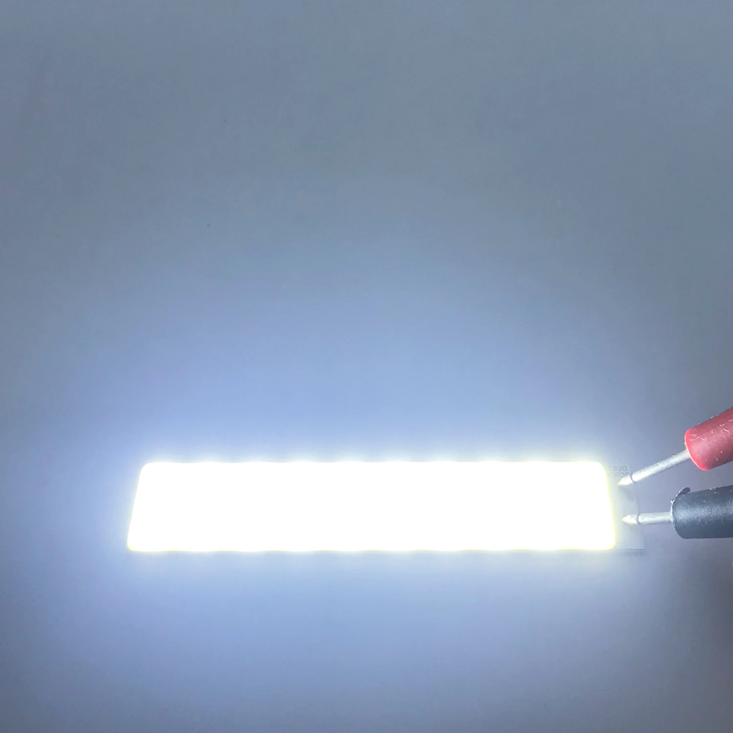 DC 9V COB LED Strip Light Source Aluminum Board Cold White 6500K 90x19mm 5W 500mA LED Lamp Beads for Diy Indoor/Outdoor Bulb