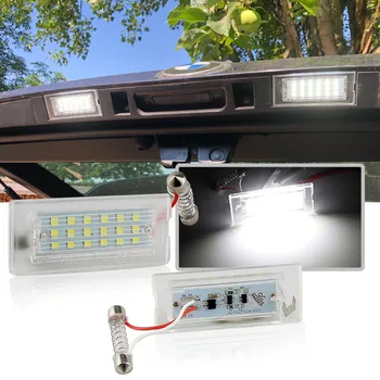 2pcs canbus LED Number License Plate Light Error Free white for BMW X5 E53 1999-2006 X3 E83 2003-2010