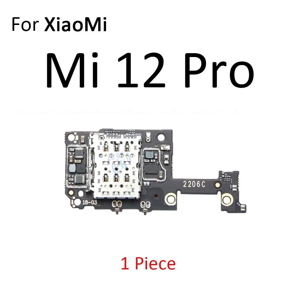 SIM-Kartenhalter Tray Slot Reader Sockel Flex für Xiaomi Mi 12 12S 11 Lite 11i 11X Poco F3 F4 Civi 1S Redmi K40S K40 Pro Plus