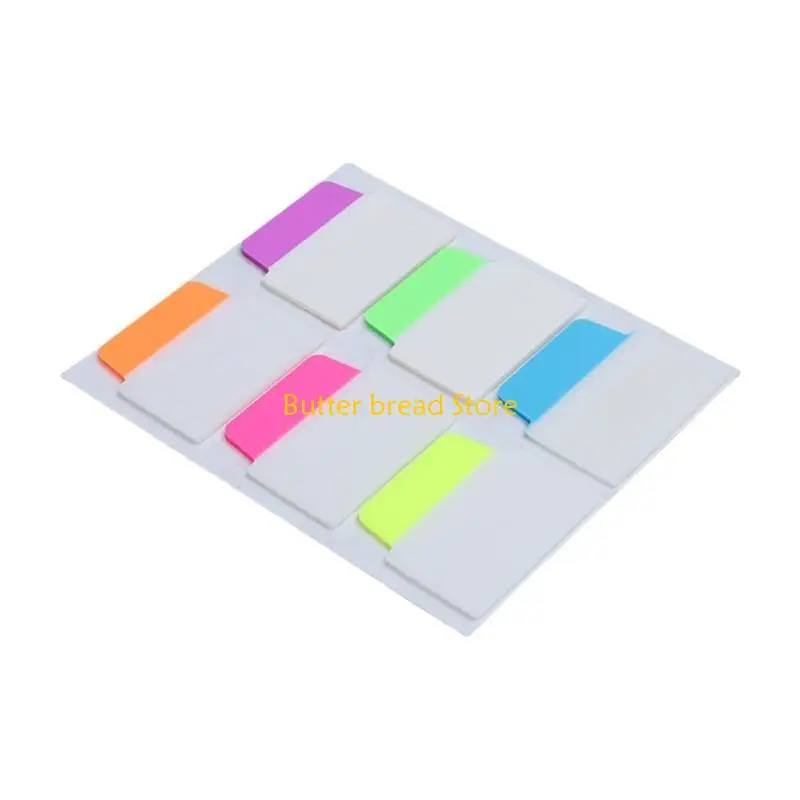 W89C 120/160Pcs Colored Index Label Adhesive Clear Note Page Marker Bookmarks