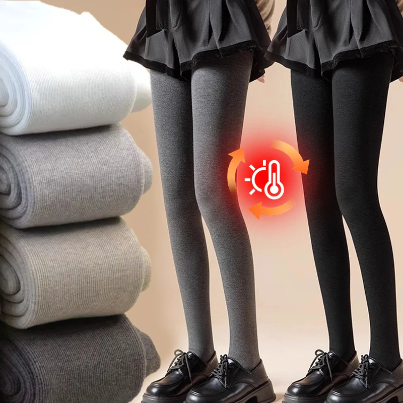 

Korean 3colors High Elastic Thicken Leggings for Women Winter Warm Pantyhose Soft Stockings Tights Harajuku Streetwear Socks
