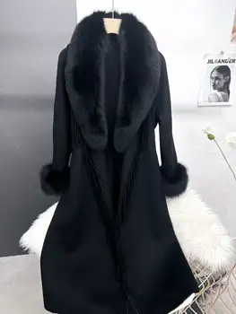 10 best sales Casaco com gola e punhos de pele - №6