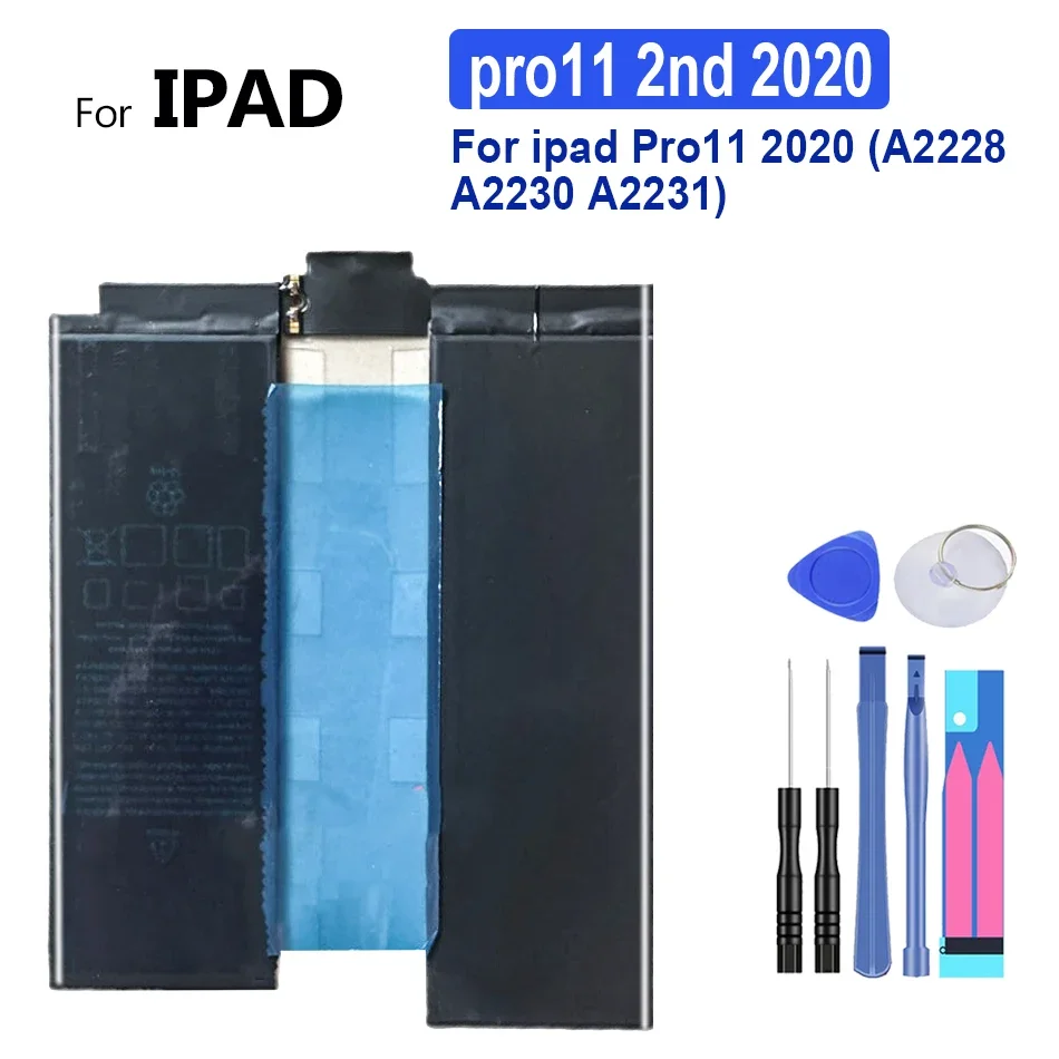 

Battery for iPad Pro 11 2018, 1st, 2nd, 2020, A1980, A2013, A1934, A1979, A2042, A2228, A2230, A2231, 2rd 2th Tablet