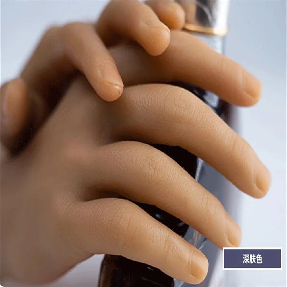 Male Hand Mannequin, Body Positioning, Manicure Props, Jewelry Art Complexion, Halloween Finger Doll, Real, 29cm, 1Pair, E038