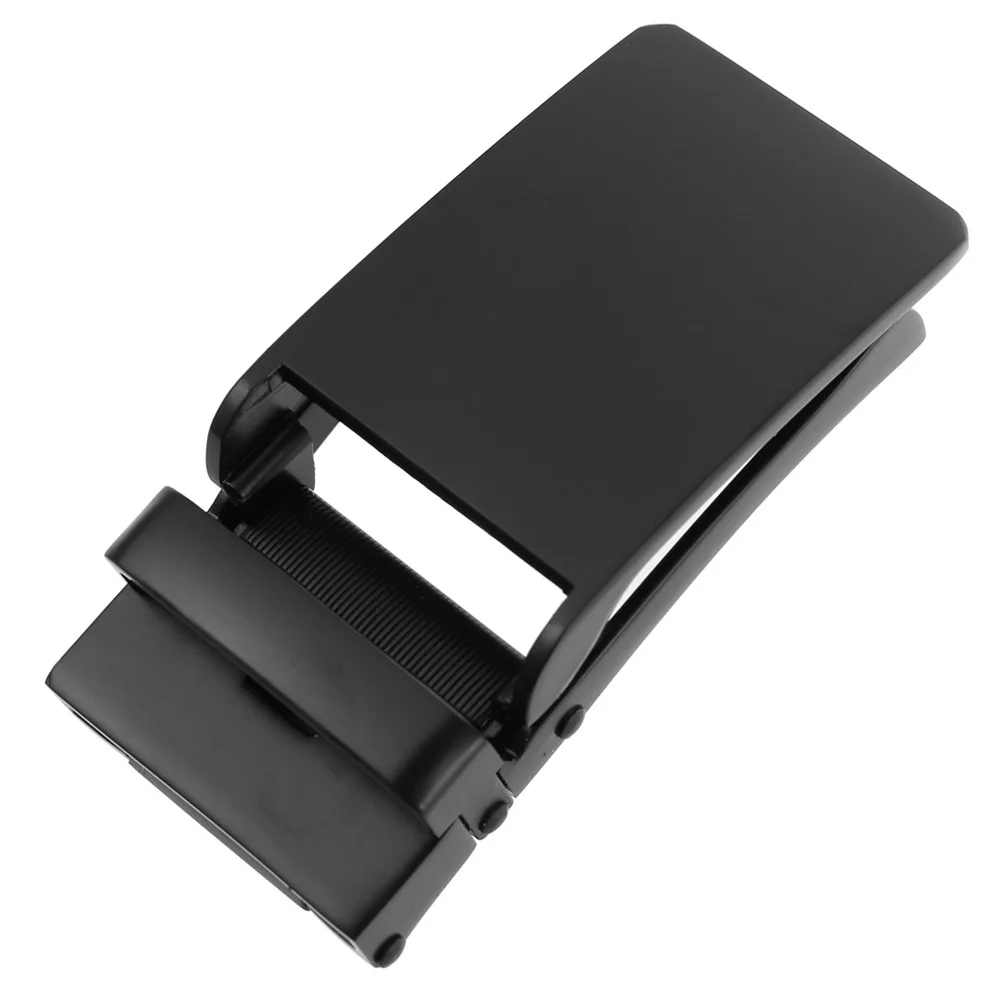 Cinto Masculino Elegante com Fivela Automática em Liga, Design Resistente a Riscos e Fecho Seguro para Ocasiões Formais