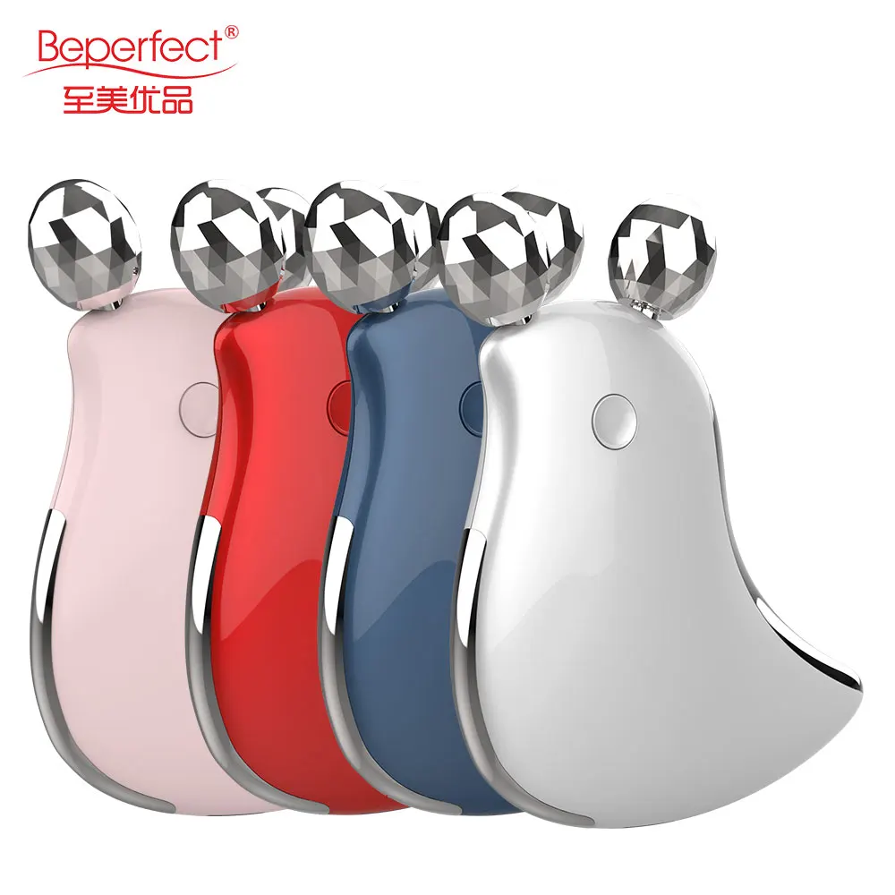 Beperfect Handheld Facial Massager Ball Roller Wand Massager Skin Lifting Eye Skin Care EMS Face Lifting Microcurrent Roller