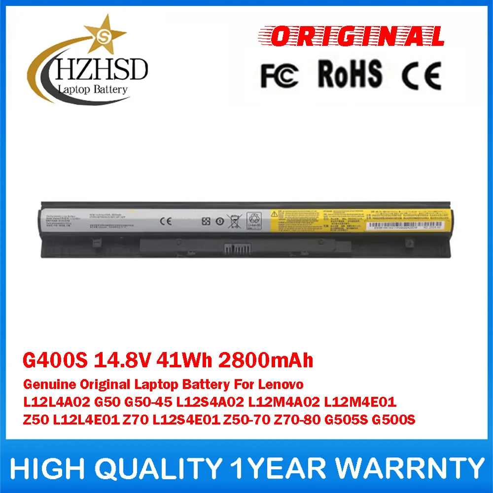 

G400S 14.8V 41Wh 2800mAh Genuine Original Laptop Battery For Lenovo L12L4A02 G50 G50-45 L12S4A02 L12M4A02 L12M4E01 Z50 L12L4E01