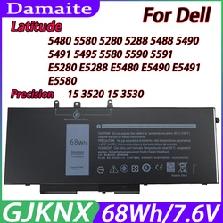 Damaite GJKNX Laptop Battery For Dell Latitude 5480 5580 5590 5490 5280 5288 5488 5591 5491 5495 E5480 E5580 E5490 E5590 M3520