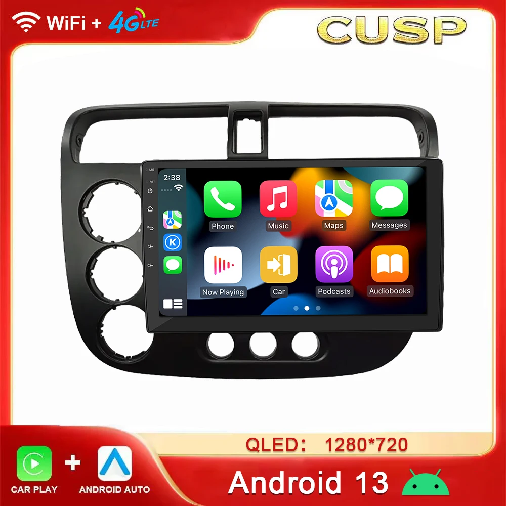 Car Multimedia Player For HONDA CIVIC left driving 2001- 2005 Android  Audio radio upgrade Stereo autoradio GPS Head unit