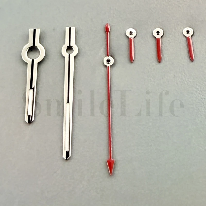 SmileLife VK63 ملحقات ساعة يد مضيئة باللون الأخضر لحركة VK63 6 أيدي مسدس أحمر أزرق أصفر