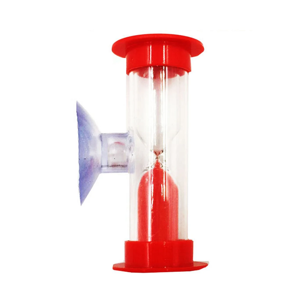 

3 Minutes Hourglass Timer Hourglass Big Cover Suction Cup Brushing Rotation Hourglass Printing Crafts 3 Minutes Timer