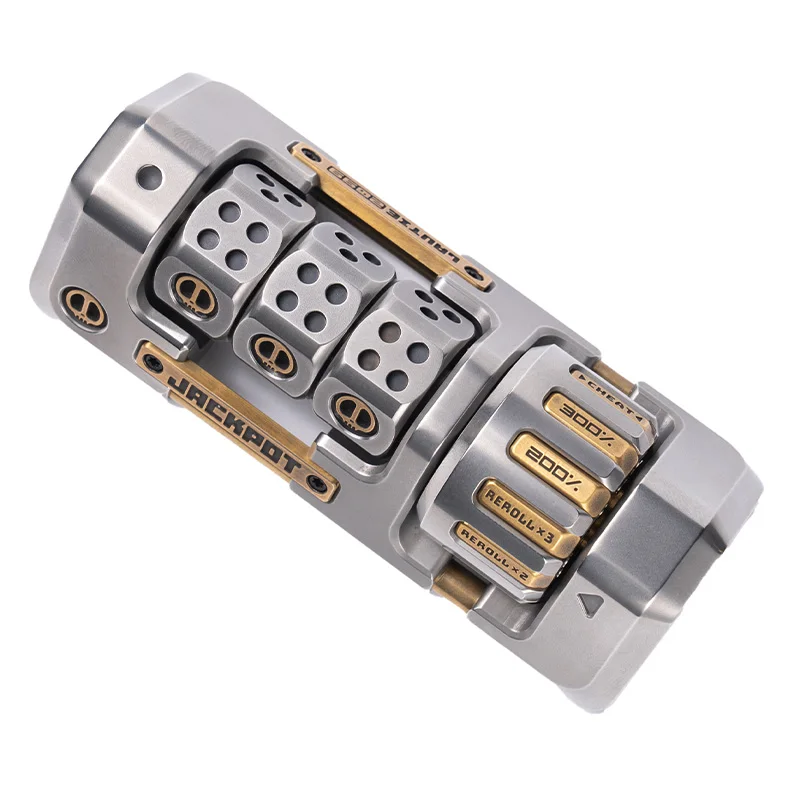 

1PC Decompression EDC Toys Arrogant Old Blacksmith Slam 2.0 Fingertip Gyro Metal Handle Piece Ratchet Handle Piece