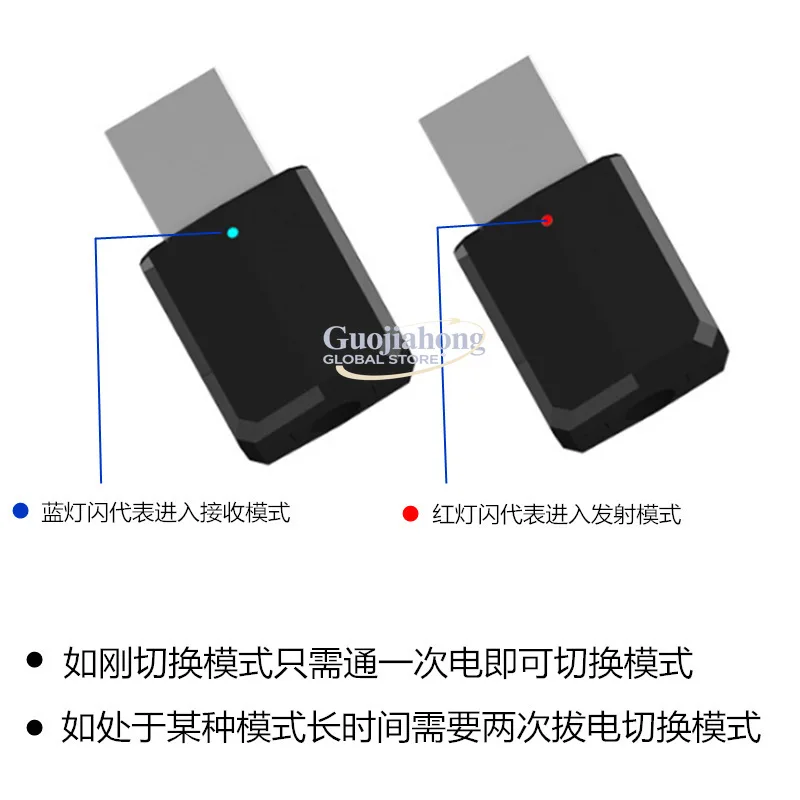 Cross-border USB Bluetooth Audio Transmitter Receiver 2-in-1 5.0 TV TV Car Computer Stereo