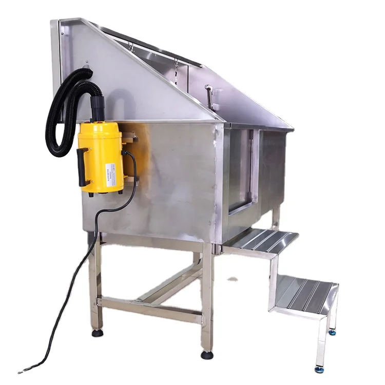 

HF Pet Grooming Bath Tub With Hair Dryer Spa Washing Station Pet Cleaning & Bathing Dog Bath Tub