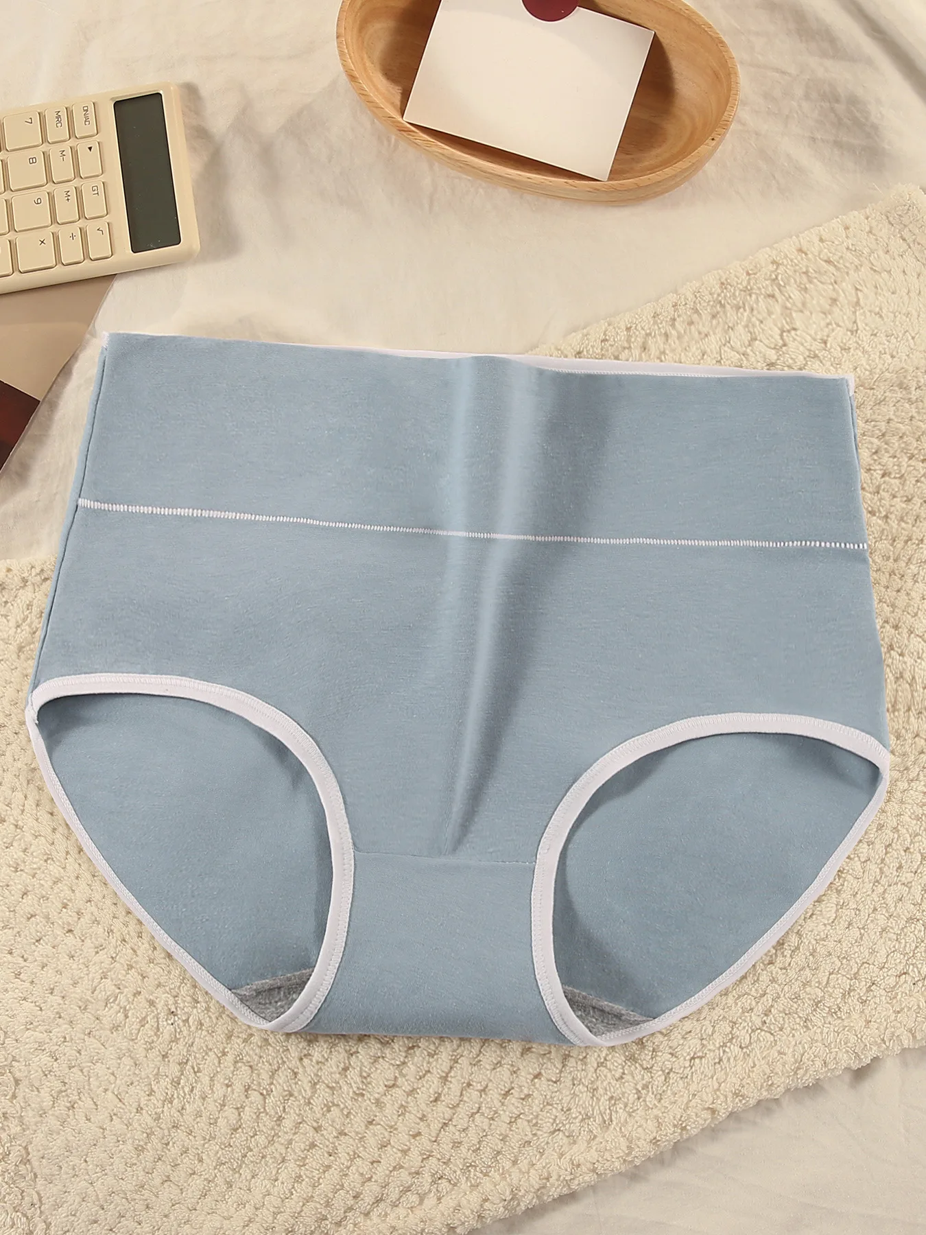 3pcs Pure Cotton High Waist Briefs Women Solid Basic Type Panties Girls Comfort… - Image 4