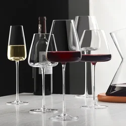 2pcs High-end Goblet Red Wine Glass Cup Kitchen Tools Water Grap Champagne Glasses Bordeaux Burgundy Wedding Square Party Gift