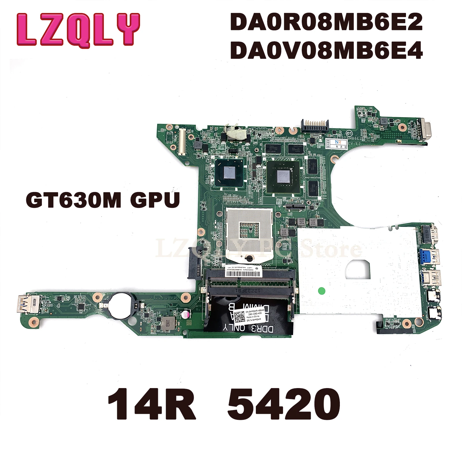 LZQLY For DELL INSPIRON 14R 5420 DA0R08MB6E2 DA0V08MB6E4 CN-0HMGWR 0HMGWR HMGWR Main Board Laptop Motherboard GT630M GPU