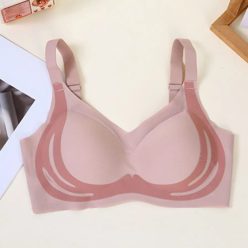 Bra Push Up tanpa tali perca, pakaian dalam wanita Yoga, Bra perca, nirkabel, tahan guncangan, pakaian dalam Push Up, Cup besar, Bra Gathered untuk wanita