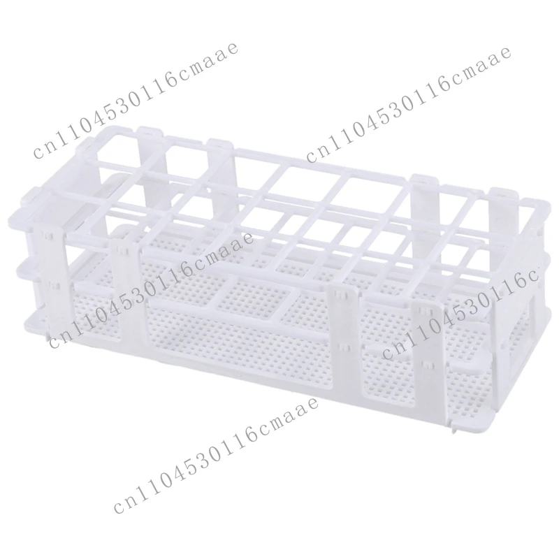 

New Hot Selling 6X Plastic Test Tube Rack, Suitable for 30mm Tubes, 21 Holes, White, Detachable (21 Holes)