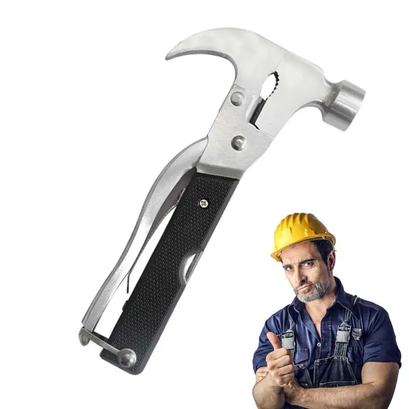 

Small Hammer Multitool Multifunctional Claw Hammer For Hiking Outdoor Cool Gadgets And Survival Tools Unique Gifts For Men Boys