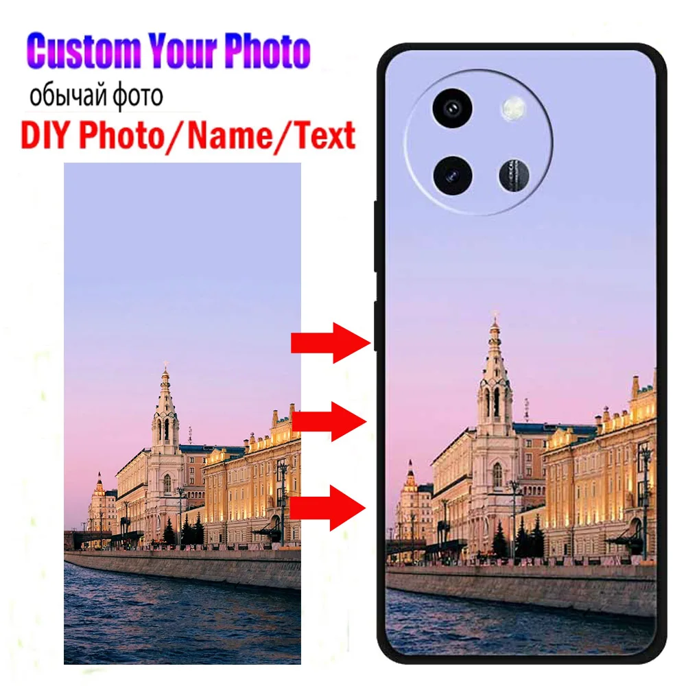 

Customized Photo Phone Cases For Vivo Y38 Silicone Cover DIY Image Name For Vivo IQOO Z9 Turbo Z9X V30E Y02 Case Picture Design