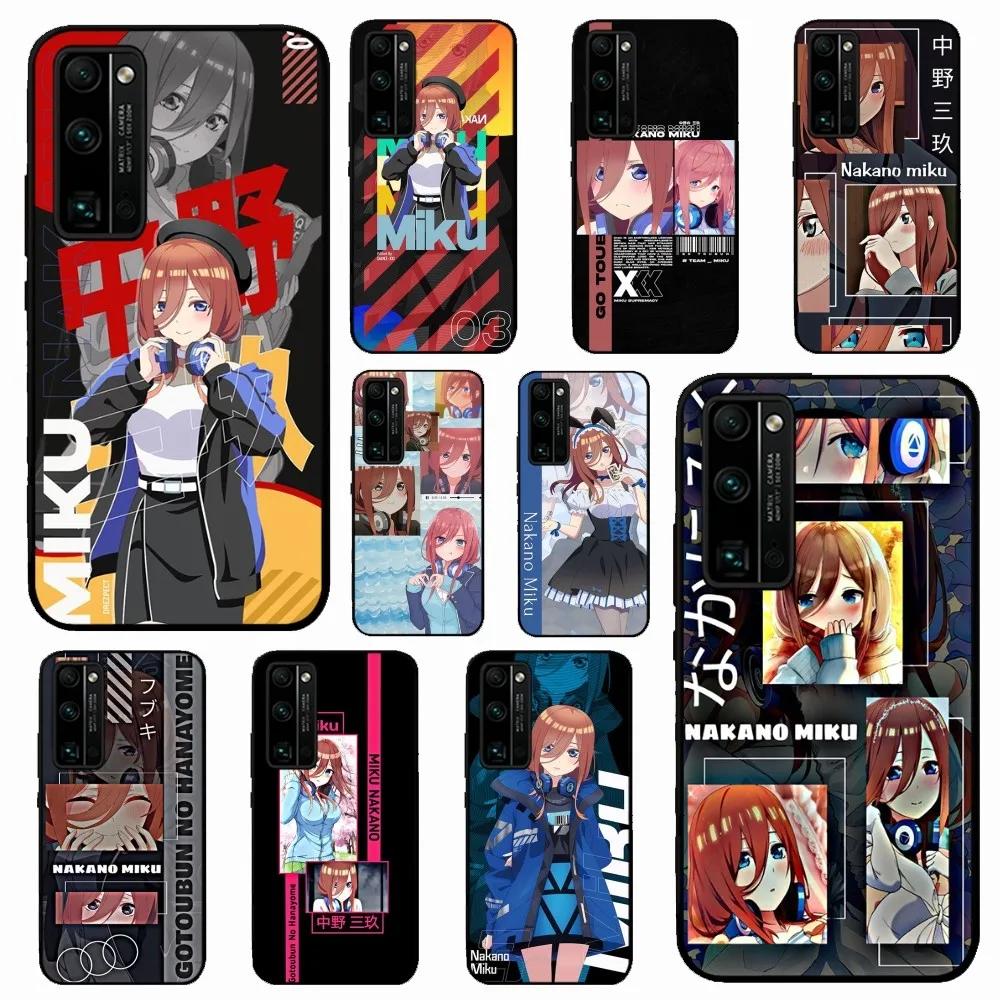 Nakano Miku Anime Phone Case For Huawei Honor 10 Lite 9 20 7A Pro 9X Pro 30 Pro 50 Pro 60 Pro 70 Pro Plus