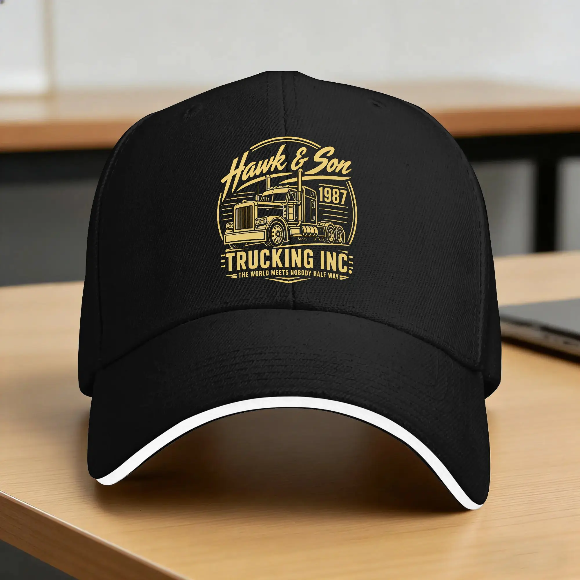 Hawk And Son Hauling Company Baseball Cap  Outdoor Gym Sun Hip Hop Hats Couple Women y2k Retro Design Baseball Caps