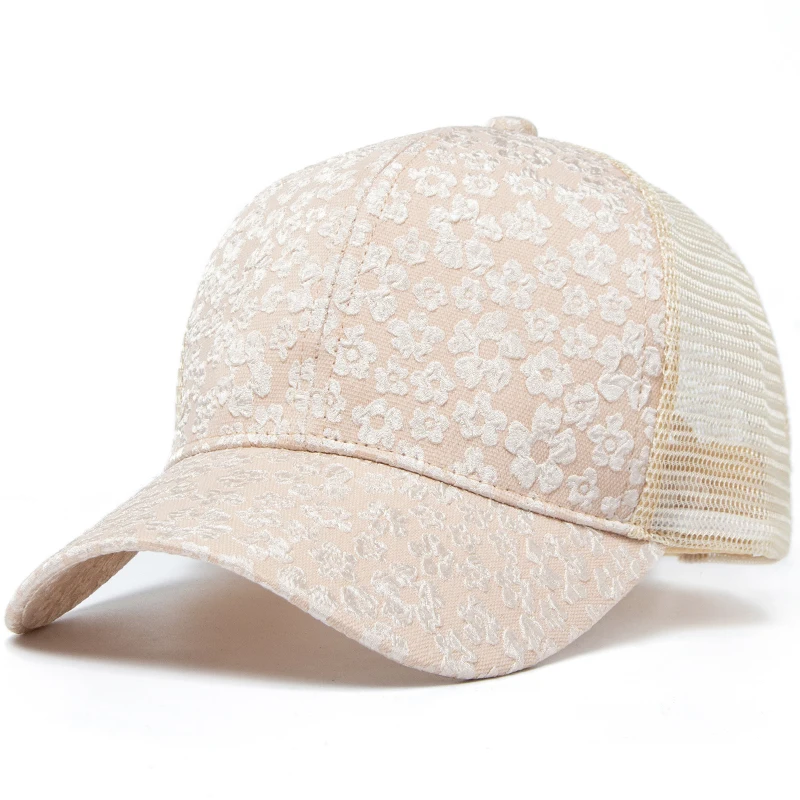 CNTANG 2024 New Print Mesh Caps Fashion Women Baseball Cap Summer Outdoor Casual Sun Hat For Female Hip Hop Girls Snapback