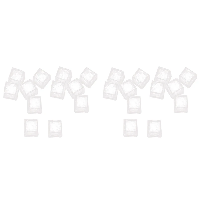 

24PCS Waterproof LED Ice-Cube Flashing Glow In The Dark Light Up For Bar Club Drinking Party Decoration B