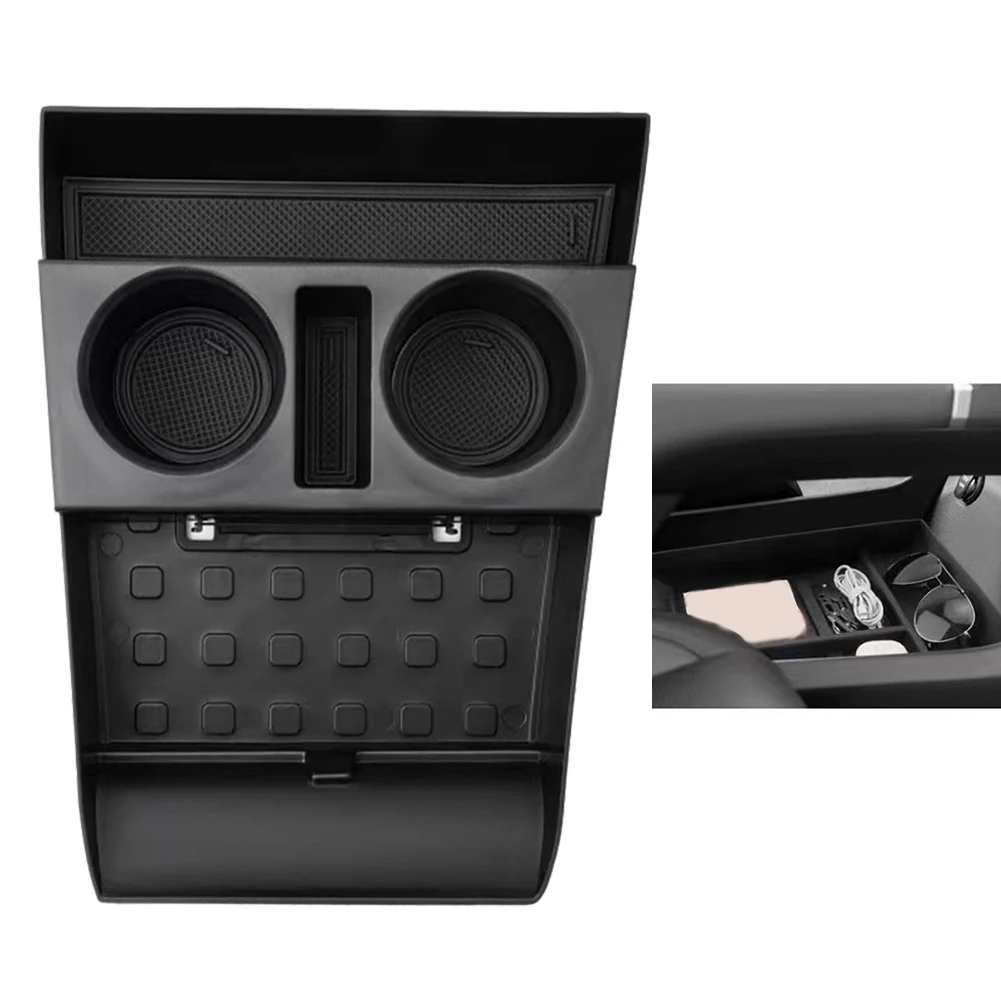 Car Storage Box Armrest Lower Tray Car Accessory Vehicle Interior Easy To Use Practical And Reliable ABS Material